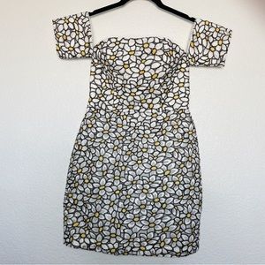NBD Embroidered Daisy Mini Dress